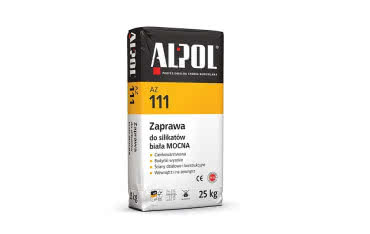 Biała mocna zaprawa do silikatów - AZ 111