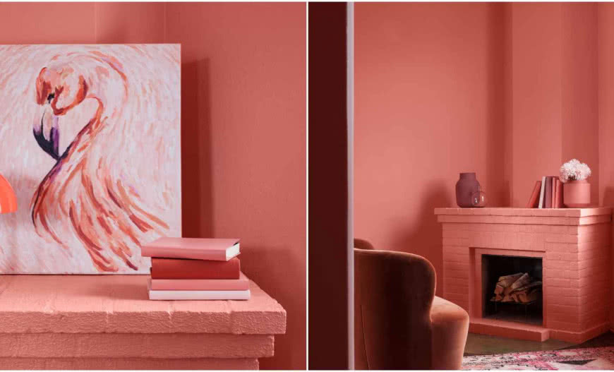 Farba Flamingo kolorem 2019 roku firmy Tikkurila