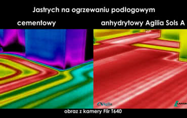 Doskonały wynik termowizyjnych badań wylewki anhydrytowej Agilia™ Sols A