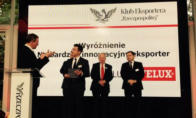 Grupa VELUX wyróżniona za działalność eksportową