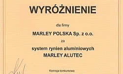 Marley wyróżniony na Ogólnopolskim Salonie Dekarskim
