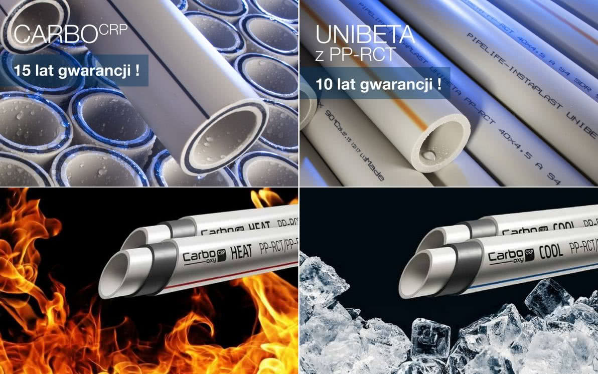 System instalacyjny firmy Pipelife do ciepłej i zimnej wody użytkowej oraz instalacji grzewczych z PP-R, PP-RCT. fot. Pipelife System instalacyjny firmy Pipelife do ciepłej i zimnej wody użytkowej oraz instalacji grzewczych z PP-R, PP-RCT. fot. Pipelife