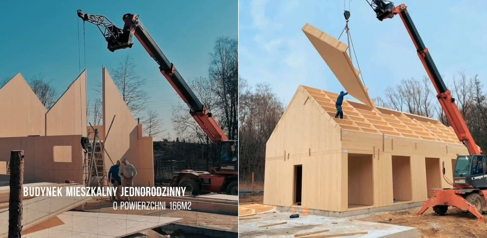 Budynek prefabrykowany z elementów CLT. fot. Modus-House 