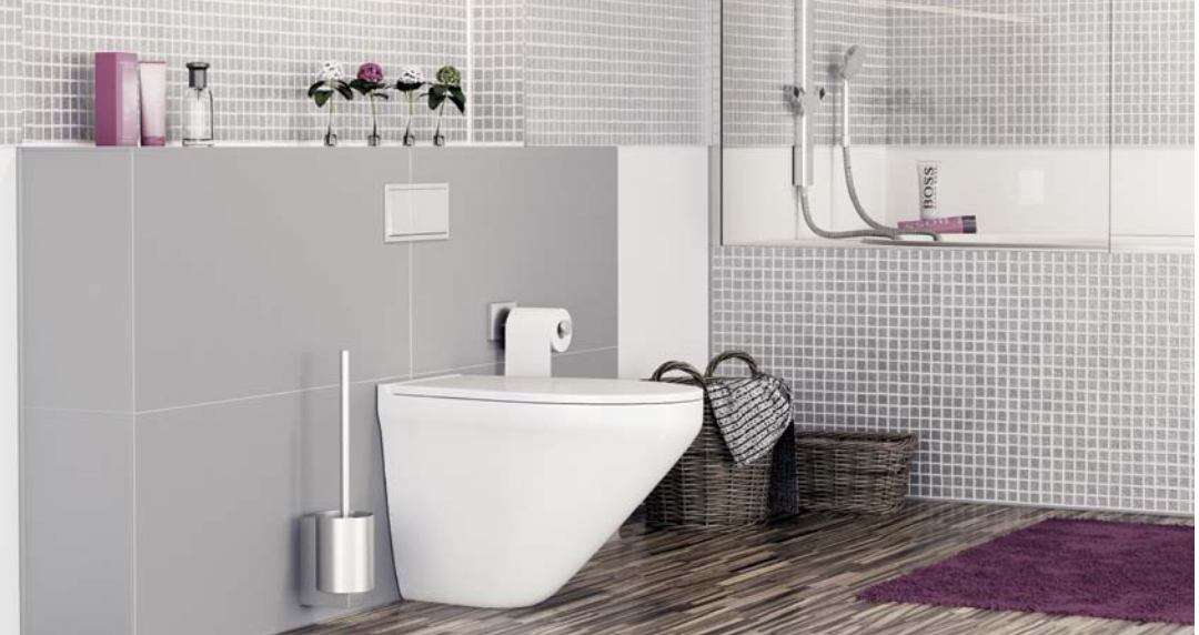 Stelaż podtynkowy wykończony płytkami ceramicznymi lub gresowymi. fot Botament Systembaustoffe Stelaż podtynkowy wykończony płytkami ceramicznymi lub gresowymi. fot Botament Systembaustoffe